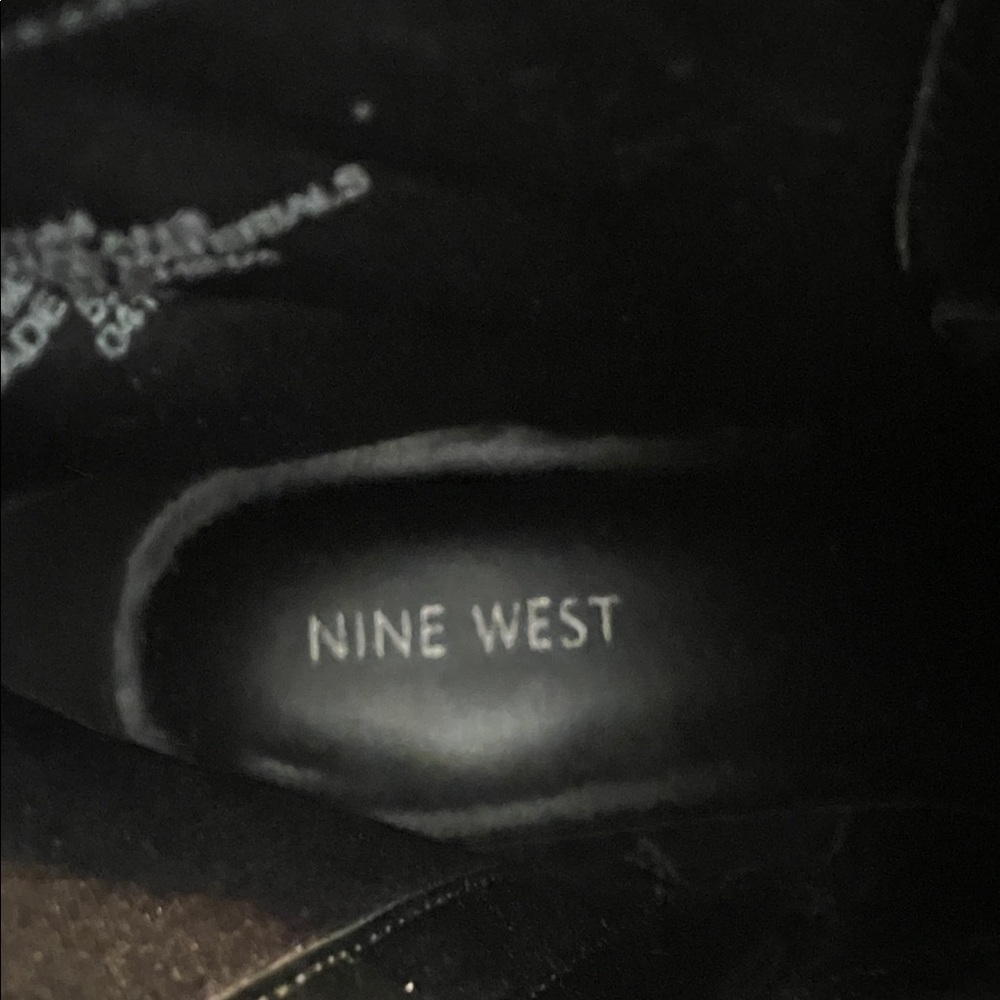 Nine West Black Lace Up Boots - Picture 3 of 5